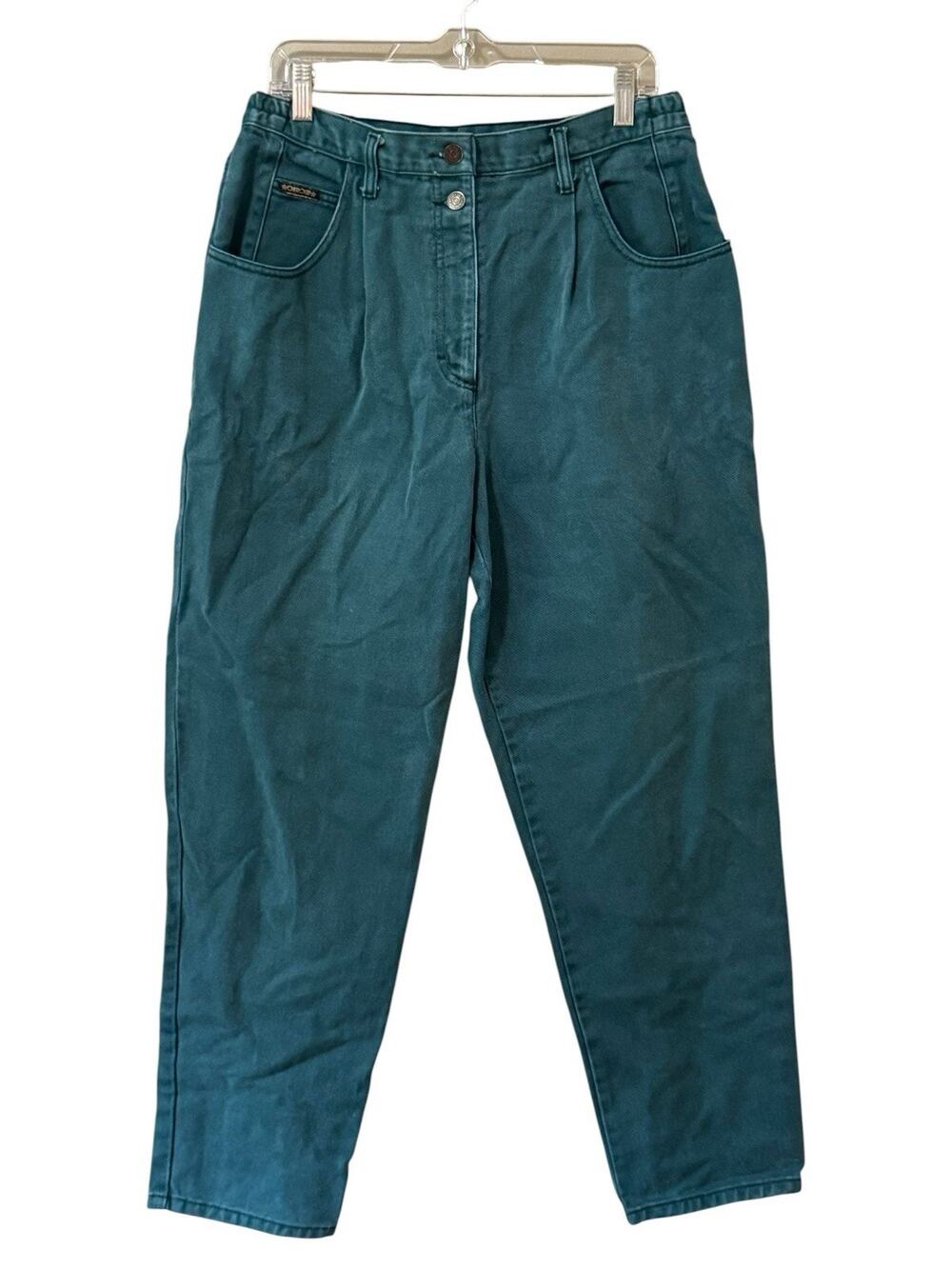 Cherokee Women Size 14 Denim Jeans Style FW08812 Green/Blue Western Country VTG